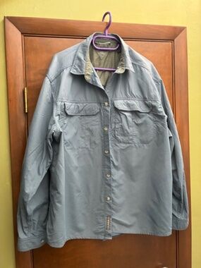 REI Coop Men's large dusty blue long sleeve shirt size L